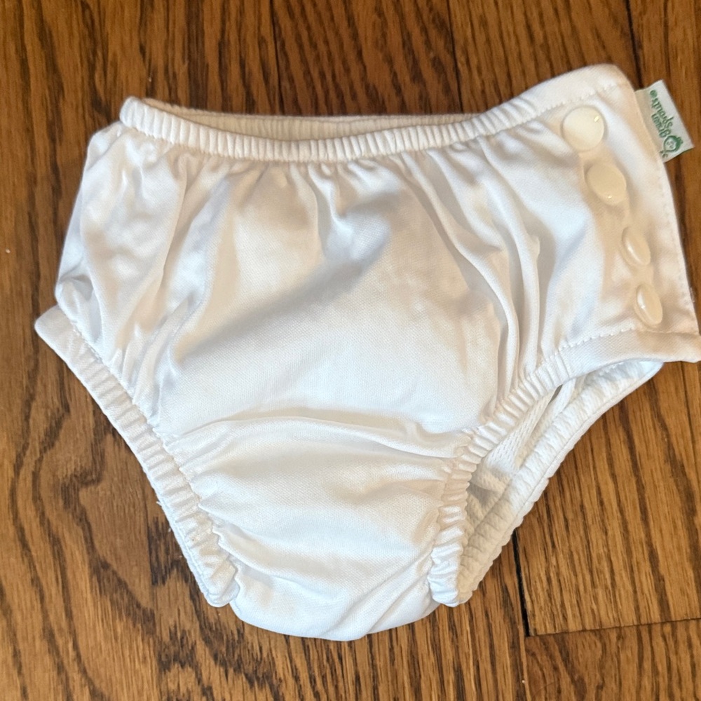 GREEN SPROUTS White Swim Bottoms 6M